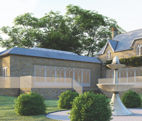 Artists impression of orangery extension