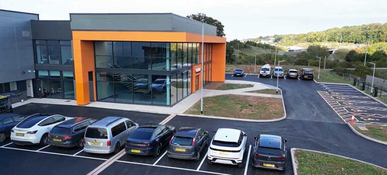 External view of BOWA MEDICAL UK in Kingskerswell, Devon. A project engineered by RYALL Structural Engineers, Devon.