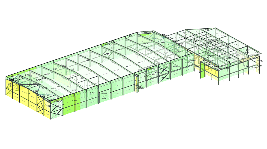 Commercial Structural Engineer Building Design Analysis Image of structural calculation software model