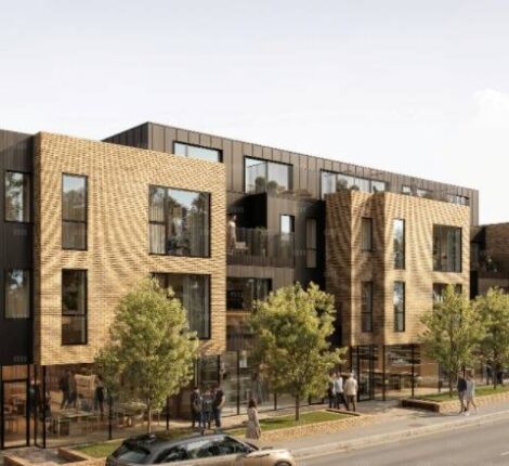Artists impression of a mixed use development engineered by our structural engineers in Torquay, Devon.