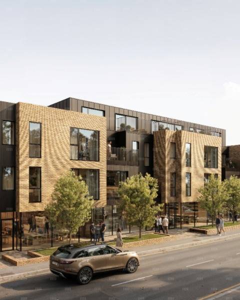 Artists impression of a mixed use development engineered by our structural engineers in Torquay, Devon.