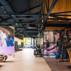 Natural Fit Maidstone workout zone with modern gym equipment and fitness posters.